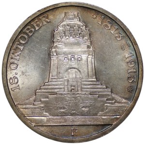 Germany, Saxony, 3 marks, 1913, 100th Anniversary of the Battle of the Nations (E)