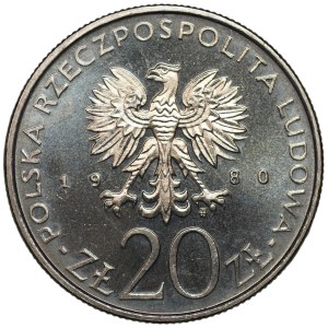 20 zlotych, 1980, 1905 Revolution, Łódź, TRIAL