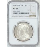 10 zlotych, 1936, Józef Piłsudski, NGC MS 61