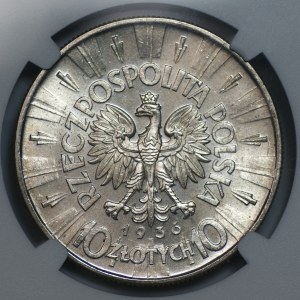 10 zlotych, 1936, Józef Piłsudski, NGC MS 62