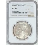 10 zlotych, 1936, Józef Piłsudski, NGC MS 62