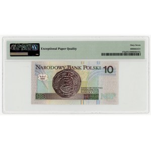 10 zlotych, 1994, series AA 0000413, PMG 67 EPQ