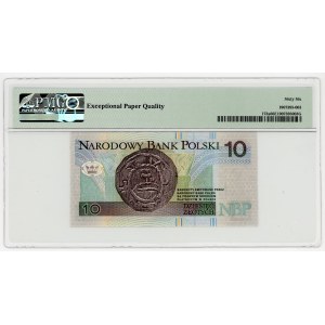10 złotych 1994, seria KD 0000321, PMG 66 EPQ