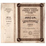 Adolf Kebsz Stocking Factory, Łódź, 100 zlotych, 1928, Issue IV