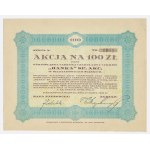 Upper Silesian Chocolate and Confectionery Factory "Hanka" S.A., 100 zł share, 1928