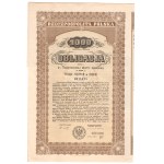 3% State Land Annuity, 1933, Series I, 1,000 zł bond, RARE