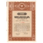 4% State Gold Bond, Series I, 1936, 10,000 zł bond, RARE