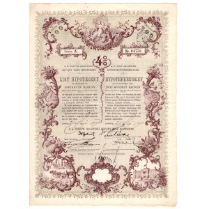 Galician Joint-Stock Mortgage Bank, Lviv, 4% mortgage bond for 200 crowns, 1898