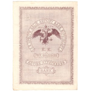 Galician Joint-Stock Mortgage Bank, Lviv, 4% mortgage bond for 200 crowns, 1898
