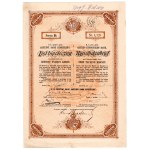Galician Joint-Stock Mortgage Bank, Lviv, 4.5% mortgage bond for 10,000 crowns, 1909, VERY RARE