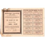 POLSKI LLOYD Spółka Akcyjna, 10 x 100 zlotych, 1931, Illustrated in IBAP, No. 000991-001000