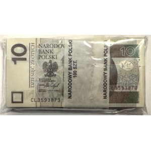 10 zlotych 2016, CL transitional series, Original bank wrapper