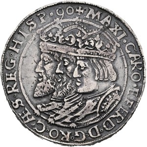 Rodolphe II (1576-1612), 2 thalers de 1590, Jáchymov