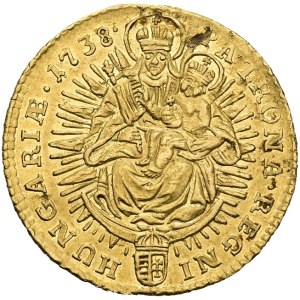Charles VI (1711–1740), Ducat, 1738 KB, Kremnica