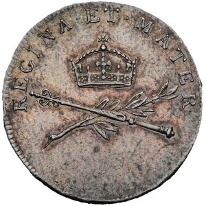 Leopold II (1790–1792), AR token from 1791 commemorating the coronation of Marie Ludovika as Queen of Bohemia in Prague