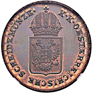 František I. (1792-1835), 1 Krejcar 1816 A, Vídeň, NGC MS 65 RB