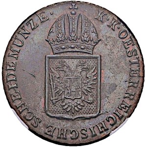 Francis I (1792–1835), 1 Krejcar 1816 B, Vienna, NGC MS 64 BN