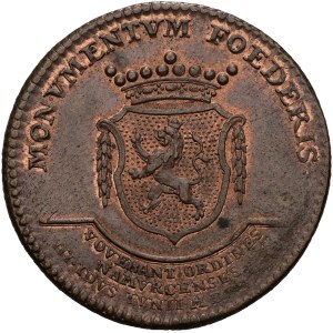 František I. (1792-1835), AE větší jeton na holdování v Namuru 3.6.1792