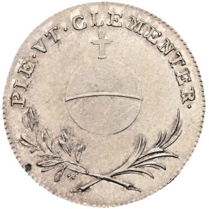 Francis I (1792–1835), AR token from 1825 commemorating the coronation of Caroline Augusta on September 25, 1825, in Bratislava