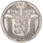 Otakar Španiel (1881–1955), medal: “I am struck from Czech metal”