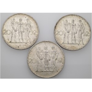 ČSR ( 1918-1939), 20 koruna 1933 a 2ks 1934