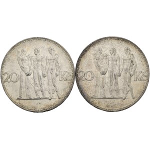 ČSR ( 1918-1939), 20 Kčs 1933, 1934