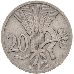Czechoslovakia (1918–1939), 20 haléř, 1929