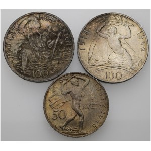 ČSR (1945-1992), 100 Kčs 1948, 100 Kčs 1949, 50 Kčs 1948