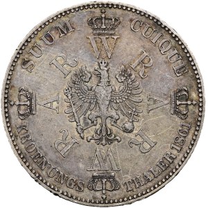 Wilhelm I (1861–1888), Coronation Thaler, 1861, Berlin