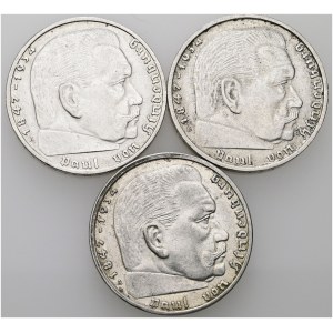2 marks 1937 A, 2 marks 1939 A, 2 marks 1939 B