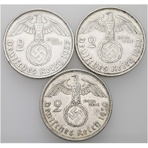 2 marks 1937 A, 2 marks 1939 A, 2 marks 1939 B