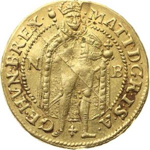 Matthias II (1611–1619), Ducat 1618 NB, Nagybánya Husz. 1088, 3.399 g