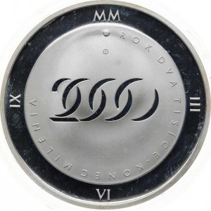 Czech Republic (1993–), 2,000 Kč 1999–2000, matte capsule version, case + certificate
