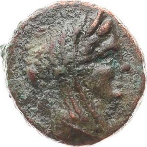 Egypt – Ptolemaios II. (285–246 pred n. l.), AE Dichalkon (254 pred n. l.), Byzancia (Trácia), averz: hlava
