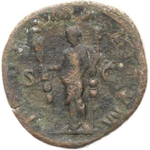 Maximinus I (235–238), Sestertius, Fides standing between S and C, holding a military tent in both hands