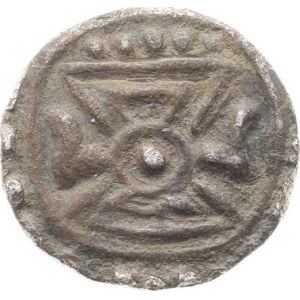 Birma – królestwo Beikthano, miasta-państwa Pju (100–600 n.e.), Ag 1/4 jednostki, A: symbol słońca / c