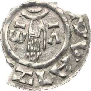 Boleslav II (967–999), Denar C – 123/122, OMERIZ R, chipped, approx. 3/5