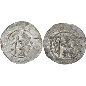 Vladislav I (1109–1125), Denar C – 532 var.: 4 stars (2x) 0.596; +0.578 g 2 k