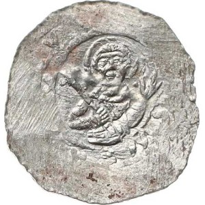 Bedřich (1173, 1179–81, 1182–89), Denarius C – 627 – variant with dots near the head / Omega R 0.821 g
