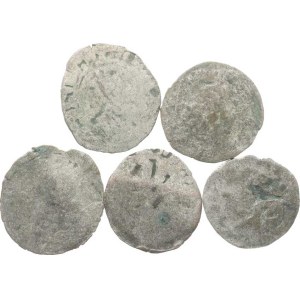 Vladislav II. Jagellonský (1471-1516), Bílý peníz jednostranný - 5 různých typů 5 ks