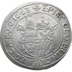 Olomouc, Charles I Joseph (1663–1664), XV, minted in 1663 – S-V 201 “RR” 6.002 g