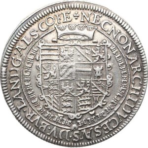 Rudolf II. (1576–1612), tolar z roku 1608, Alsasko, Ensisheim, Voglhub.95/VII – datovanie pod rámom