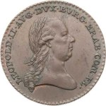 Leopold II (1790–1792), Large token issued in Belgium in 1791, Portrait of the emperor facing right and o