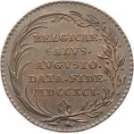 Leopold II (1790–1792), Large token issued in Belgium in 1791, Portrait of the emperor facing right and o