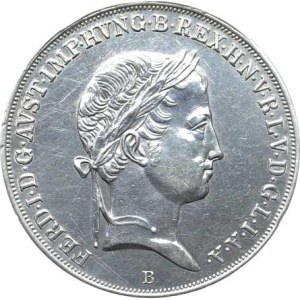 Ferdynand V. (1835–1848), 1/2 tolara z 1837 r., B – Madonna „RRR”, 13,932 g