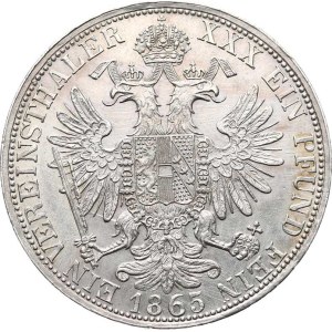 Franz Joseph I (1848–1918), 1865 E Imperial Thaler, Karlsburg R