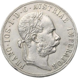 Franz Joseph I (1848–1918), 2-zlatnik, 1887, no serial number—the “7” in the year has been removed; otherwise
