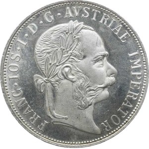 Franz Joseph I (1848–1918), Two-Gold-Thaler Coin, 1887 – Kutná Hora, signed: KOLÁŘSKÝ 1974 (Novoraž