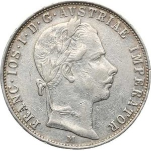 Franz Joseph I (1848–1918), Zlatník 1858 M – no period after the R in REX, engraved, thematic.