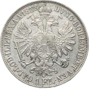 Franz Joseph I (1848–1918), Zlatník 1858 M – no period after the R in REX, engraved, thematic.